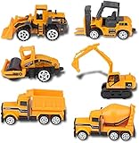 Perfekt Sized: Maßstab 1:64.Länge ca. 7 cm. Kinder können die Spielsachen nehmen, wo immer sie will gehen, Kinderbaustelle, ob im Spielzimmer oder im Sandkasten. Kinder werden Stunden Spaß mit diesem Spielzeug Fahrzeuge genießen.