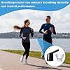 LQIOACU 2 En 1 Réglable Entraineur Respiratoire Dispositif D'Exercice Respiratoire Pour Les Poumons Portable Silicone Appareil D'Entraînement(Noir) #3