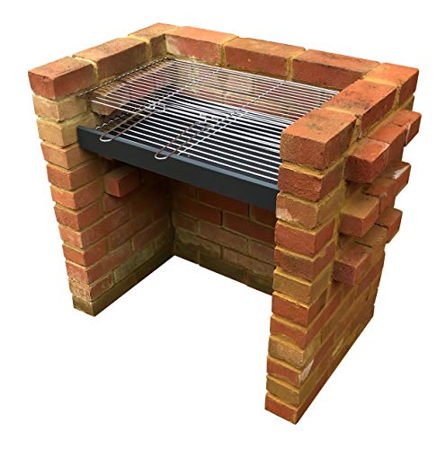 SunshineBBQs DIY Brick BBQ Grill Kit with Stainless Steel Cooking Grill - Measuring 67cm x 40cm