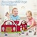 Aigybobo Farm Animals Big Barn Toys for 1 2 3 Year Old, Toddler Montessori Learning Toy, Farm Playset with Animal Figures and DIY Stickers, Christmas Birthday Gift for Baby Boys Girls Age 12-18 Months