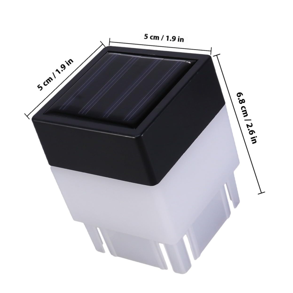 Luce Solare da Giardino a LED ad Alta Luminosità 4 Pezzi