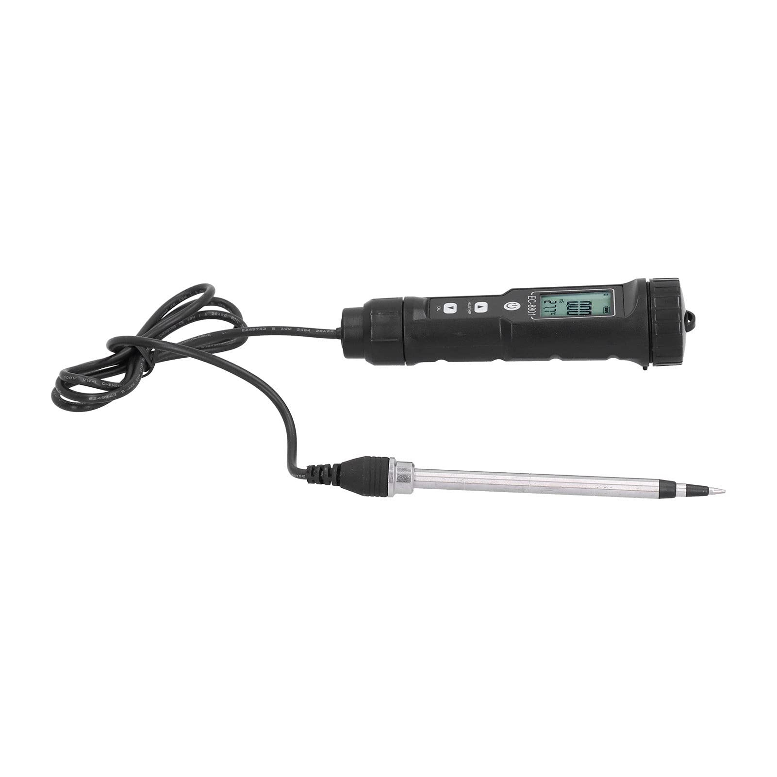 Haofy Probador de Suelo Portátil, Probador de Salinidad EC del Suelo, Sonda para Jardinería, Plantas, Herramienta de Cultivo de Jardín