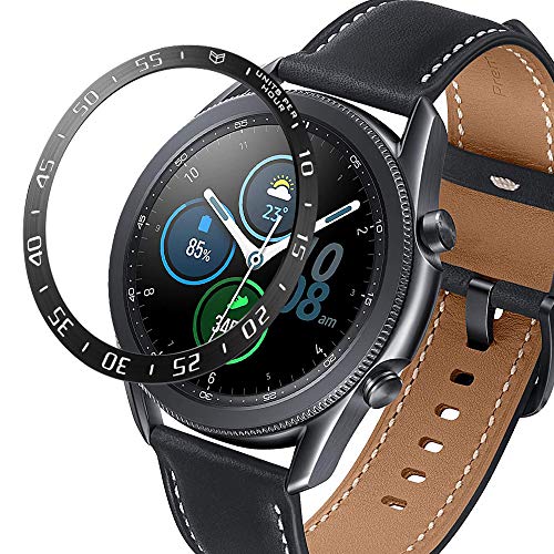Sunter Bezel Styling for Galaxy Watch 3 45mm Bezel Ring Adhesive Cover Anti Scratch Stainless Steel Protection for Galaxy Watch Accessory