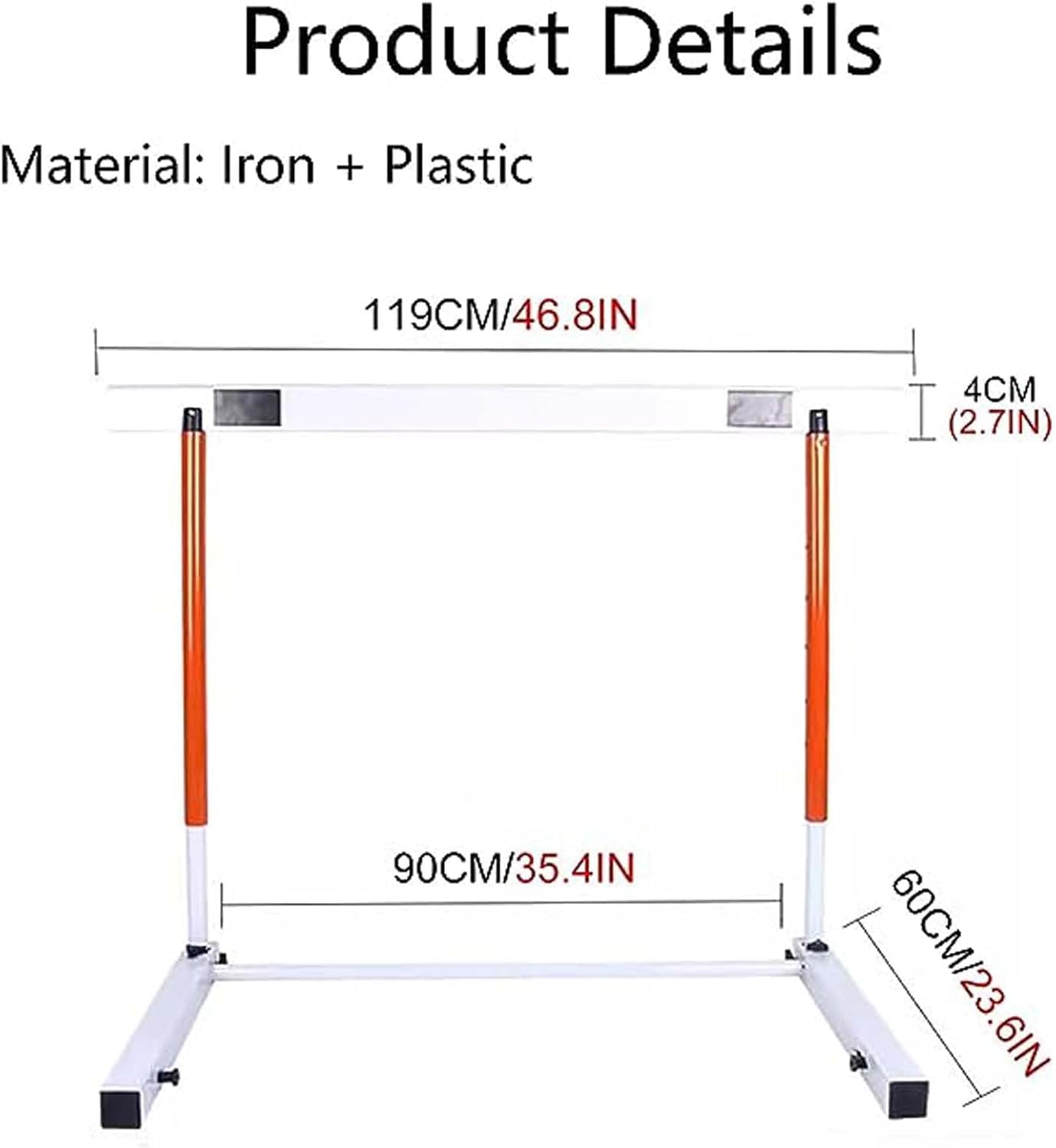 Adjustable Height Hurdles, Track and Field Hurdles,Training Equipment Hurdle for Track and Field, Soccer Training Equipment Agility Hurdles for PE Classes,Outdoor Workout Training