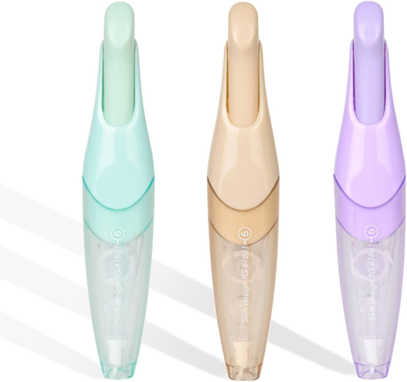 TOP-MAX Correction Tape Retractable Refillable Correction Roller Pen 5 mm Correction Mouse School and Office Supplies (Pack of 3)