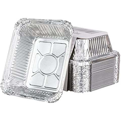 30-Pack Grill Drip Pan Liners Compatible with Napoleon Prestige and Rogue Series, 62007 Replacement Aluminum Grease Pan Liners, 6 x 5 Inch Cover