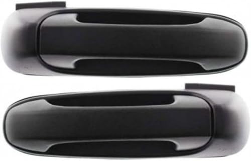 KarParts360 Manija de puerta exterior para Dodge Ram 2500 2003-2009, lado del conductor y del pasajero, par  Parte trasera  Negro texturizado  Todos