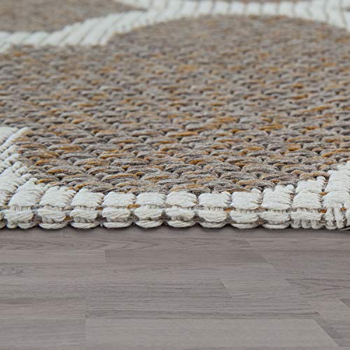 Paco Home Teppich Wohnzimmer Orient Muster Marokkanisches Design Modern Beige Creme, Grösse:60x100 cm – Bild 3