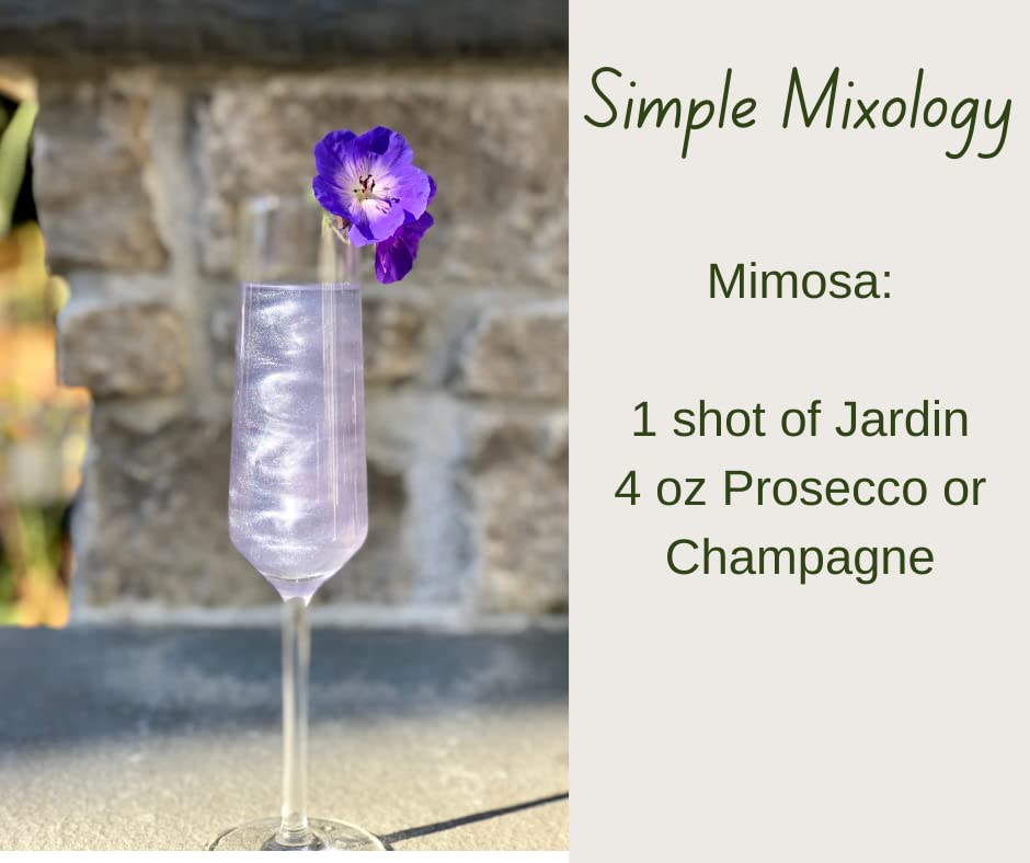 Miniatura 6 de JARDIN Premium - Mezcladores de cóctel sin azúcar de lavanda  Potenciador de espíritu para cócteles y cócteles  Purpurina aromática y floral