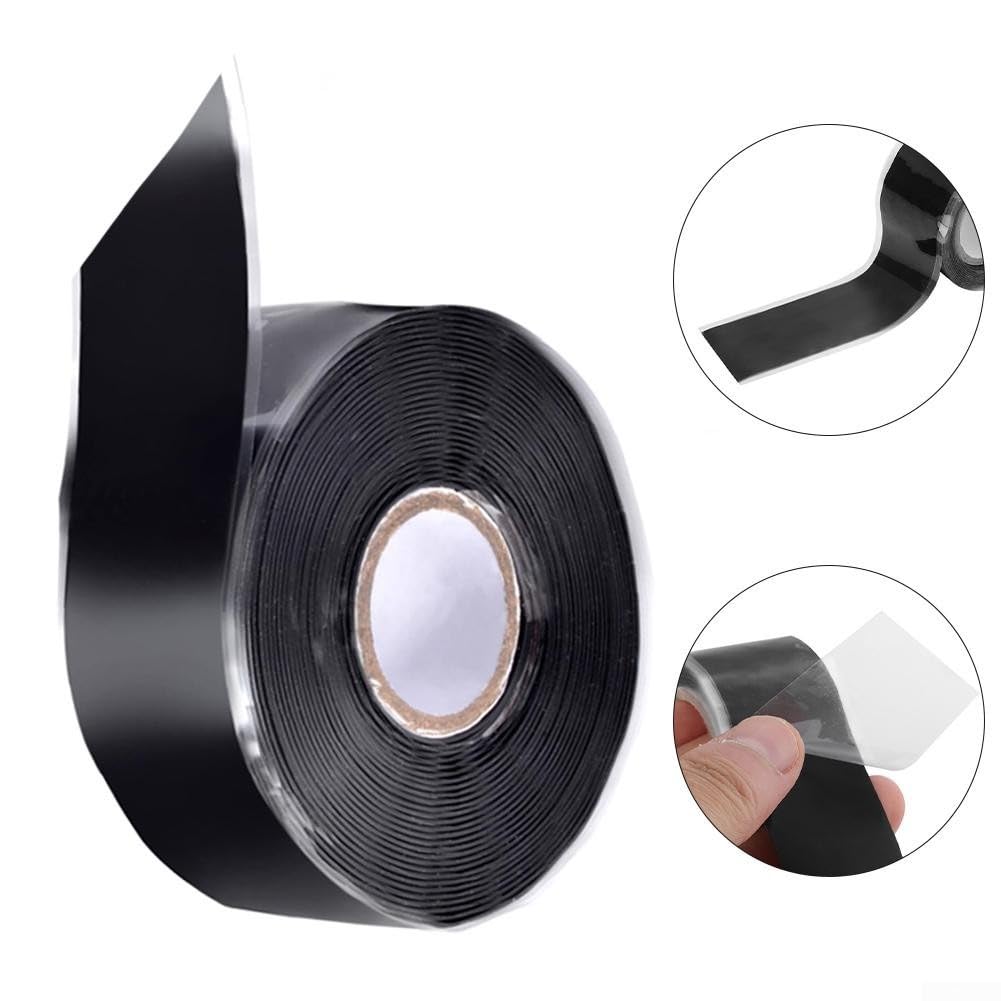Nastro antiscivolo in silicone, 2,5 cm x 500 cm, per bilancieri, manubri, barre per trazioni, baseball, aste da casting, maniglie degli attrezzi, sport e palestra (2,5 cm x 500 cm)