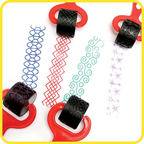 READY 2 LEARN Paint and Dough Explorers - Set 2 - Set of 4 - Sturdy, Chunky Texture Rollers for Kids and DIY - Art Tools for Pottery, Posters and Dough - Thumbnail 4