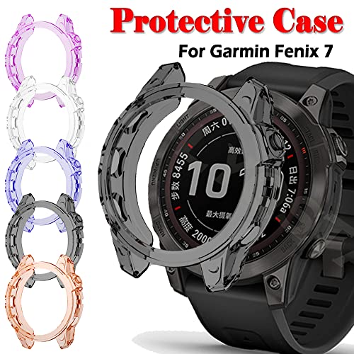 Coque Fenix 6S et 6S Pro protection bumper souple rose - 2