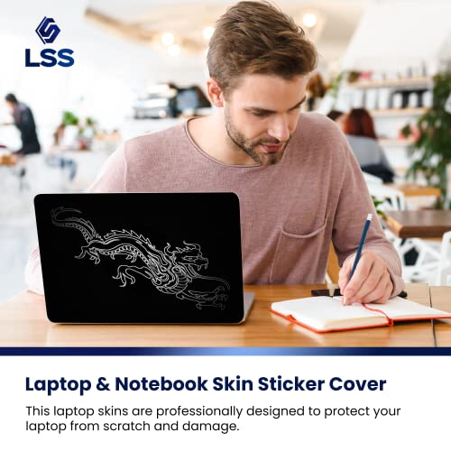 Image of LSS Laptop 15 15.6 Skin Cover with Colorful Chinese Dragon Pattern for HP Dell Lenovo Apple Asus Acer Compaq - Fits 13.3 inch 14 inch 15.6 inch 16 inch (2 Wrist Pads Free)