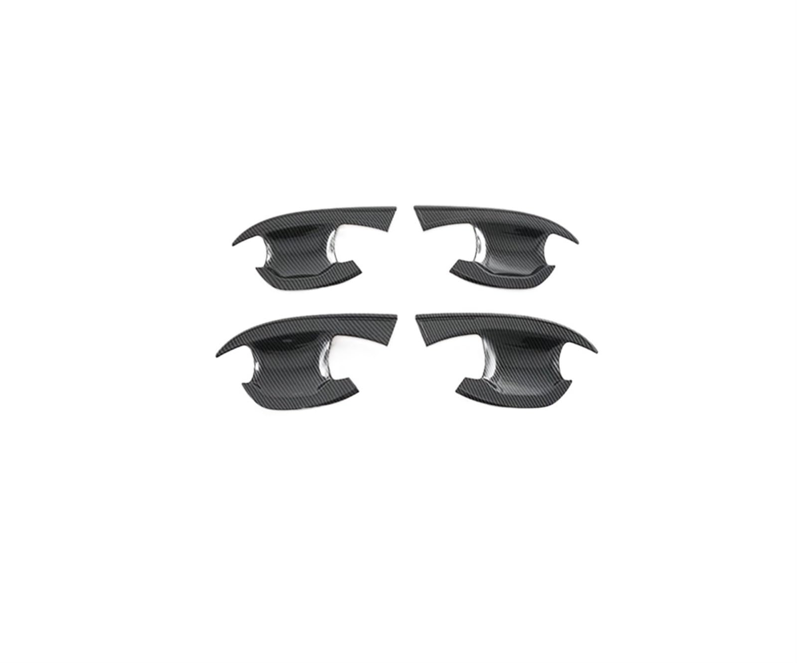Drezzo Car Exterior Door Handle for Kia for Sportage NQ5 2021 2022 Korean Version ABS Carbon for Fiber Style Door Handle Bowl Cover Cup Trim(Door Handle)