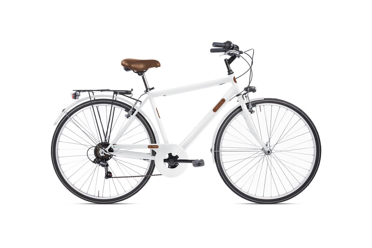 Letoule Tropaiz - Bici Uomo City Bike 28" 6V Steel Man, Taglia 50-54, Made in Italy