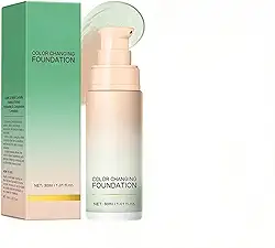 MAEPEOR Base que muda de cor, 4 cores, leve, não oleosa, hidratante corretor de cor, creme CC com centella, base corretora de pele para tom de pele opaca (01 verde)