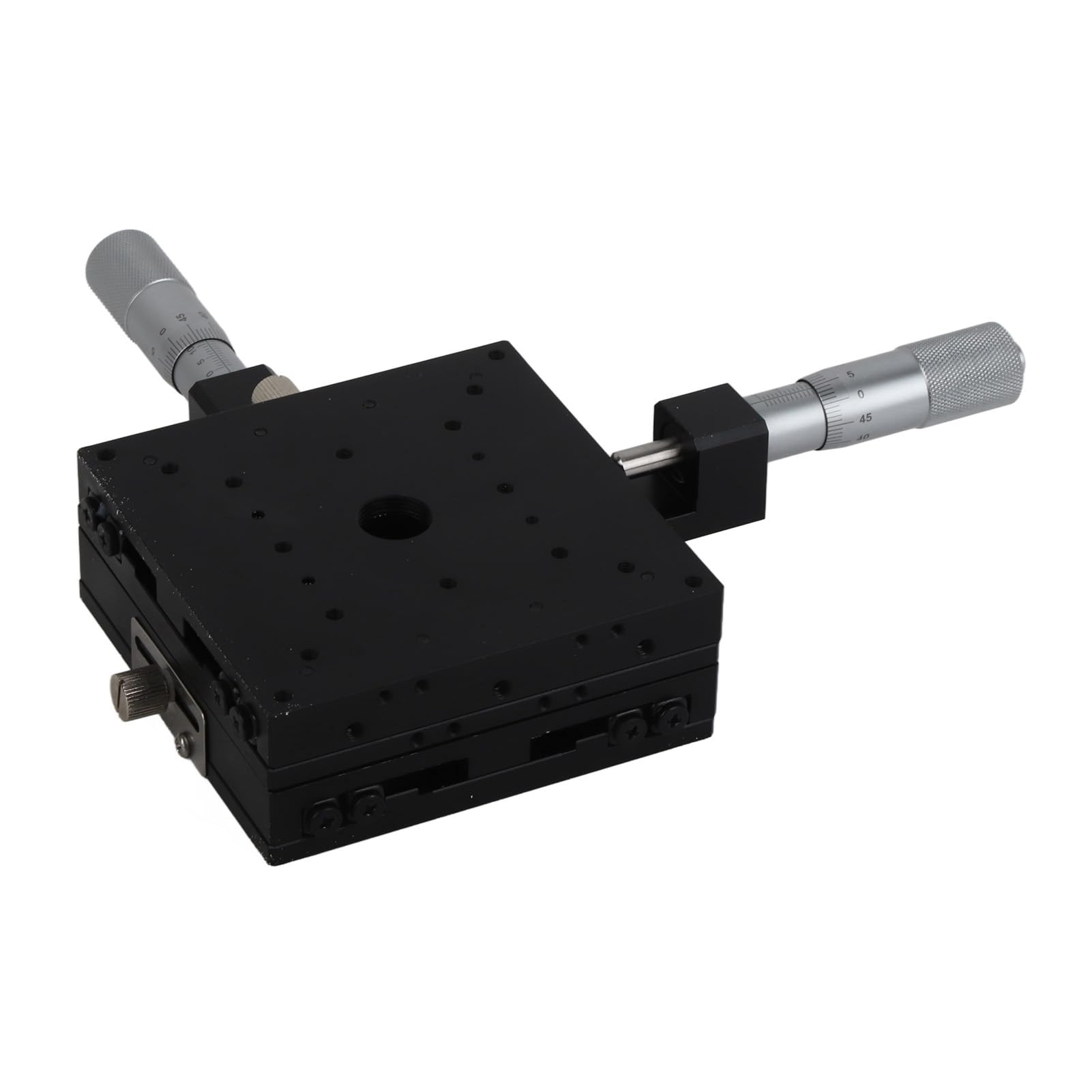 XY-Lineartisch, SEMY100 AC-Mikrometer, manueller Präzisions-Lineartranslationstisch, Verschiebung, Trimmlager, Schiebetisch, Kreuzrollenführung, XY-Achse, 100 x 100
