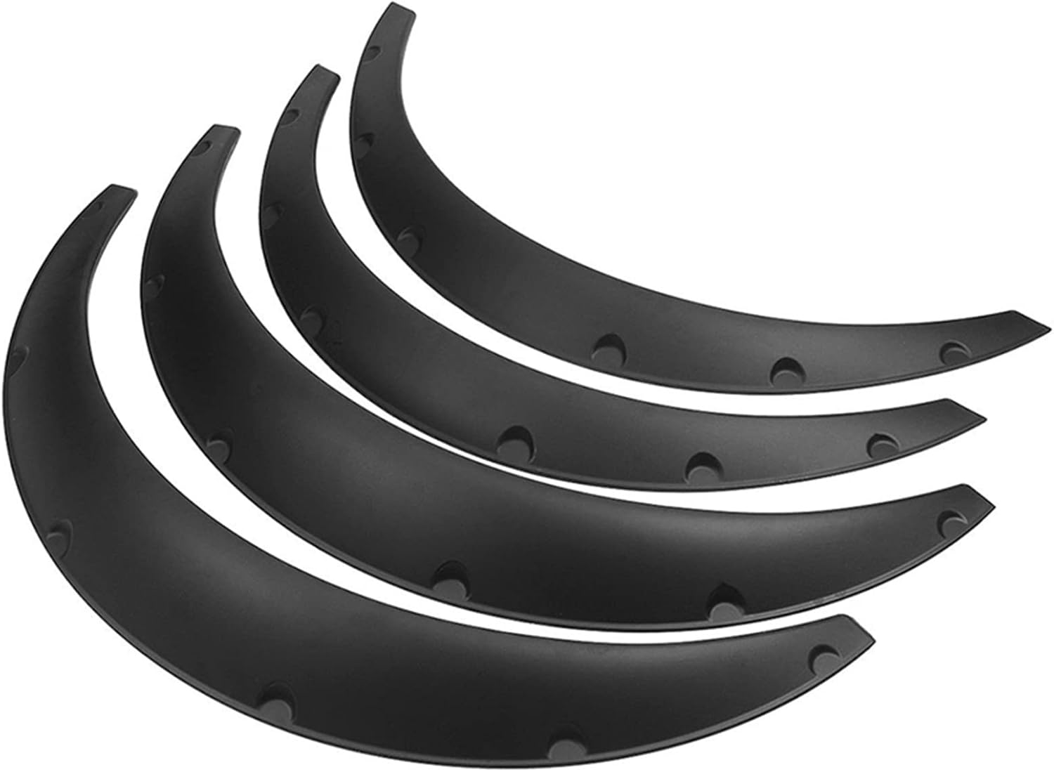 4Pcs Wheel Arch Fender Flares Cover Trim Mudguards Protective Lip Anti-Scratch Strips Universal Car Wheel Brow Fenders