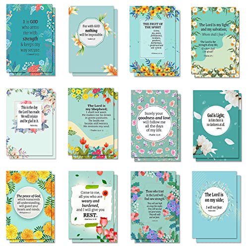 Diario motivacional (3,1 x 5 pulgadas, paquete de 24), cuadernos de bolsillo con versos bíblicos, blocs de notas inspiradores, utilizados para negocios, familia, viajes, suministros de regalos Cover