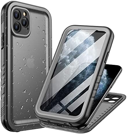 Cozycase Waterproof Case for iPhone 11 Pro Max, Underwater Shockproof Full-Body Rugged Bumper Sealed Case with Built-in Screen Protector for iPhone 11 Pro Max 6.5 inch-Black
