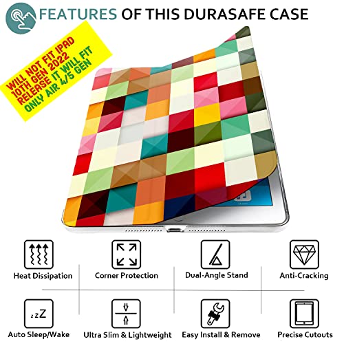 Image of DuraSafe Cases for iPad Air 4th 5th 6th Gen Air 11 Case A2588 A2589 A2591 MM9E3HN /A MM9D3HN /A MME23HN /A MM9C3HN /A MM9F3HN /A A2316 MYFQ2HN /A MM9N3HN /A MYFM2HN /A MYFR2HN /A MYFP2HN /A - Color Grid