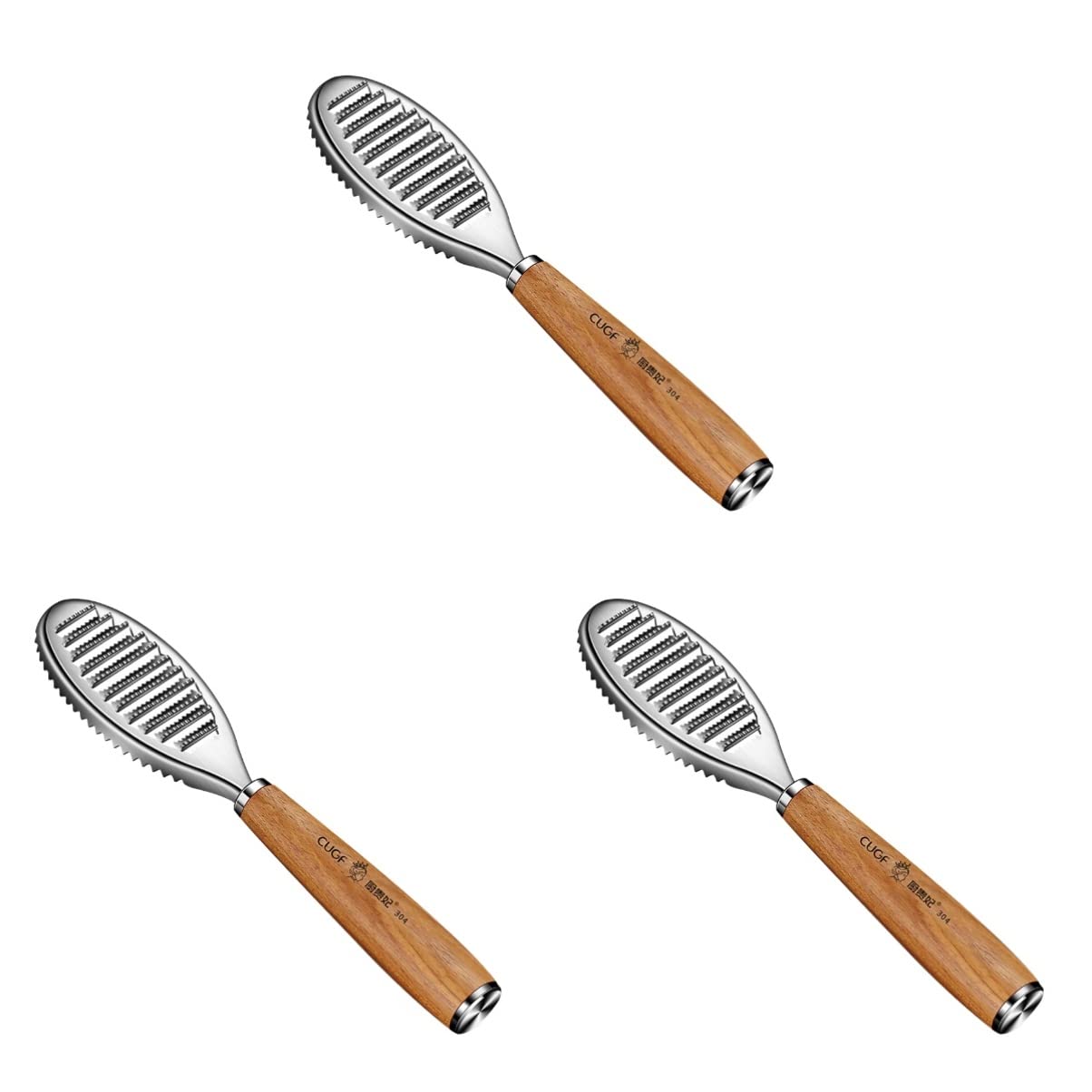 3pcs Brush Bubba Slicer Removal Knife Removing for Home Fish Blade Kit Seafood Remover Faster Meat Tool Easier Fillets Accessories Skinning Deveiner Descaler with Scaler(Assorted Color,21.5X4.4CM)