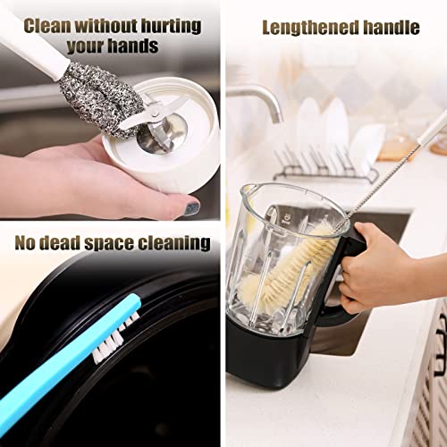 Olizee® Set Of 4 Portable Blender Cleaning Brush With Hanging Hole Water Bottle Scrubbing Brush Blender Blade Cleaning Brush Long Handle Cleaning Brush For Kitchen Use #TOP2