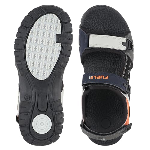 Image of FUEL Sandals & Floaters for Mens & Boys Comfortable & Lightweight Dailywear, Anti-Skid Flexible & Breathable for Running, Walking Stylish Casual Sandal for Outdoor Footwear For Gents (Rambo-01)