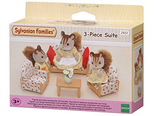 Sylvanian Family - 2922 - Poupes Et Accessoires - Canap / 2 Fauteuils / Table Basse - Sylvanian