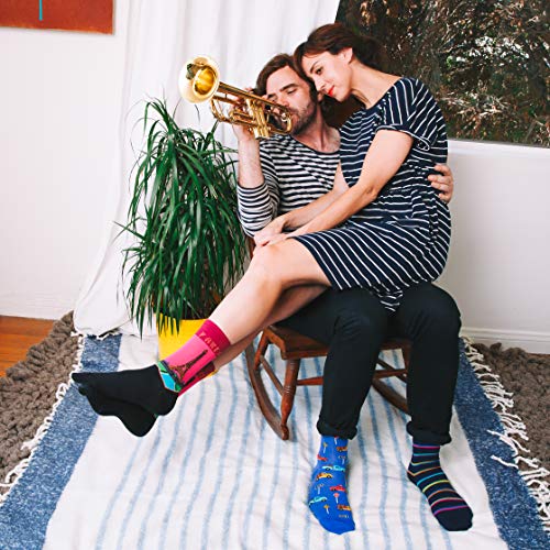 Image of Hot Sox Women's Novelty Geometric Pattern Crew
