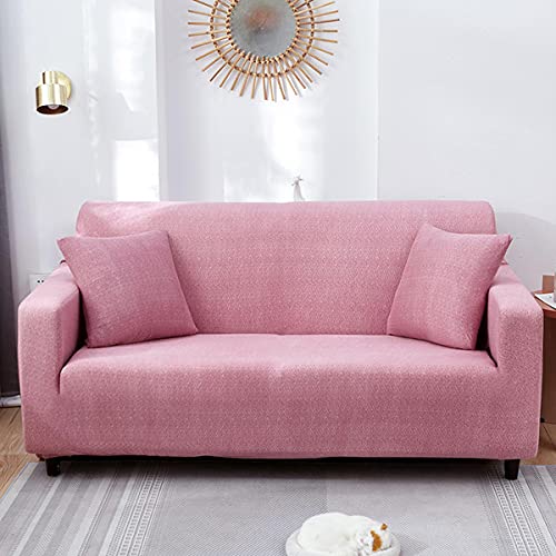 MAILESPET Fundas Decorativas para sofás para sofá de Protege los Muebles de Las Mascotas con 2 Funda de Cojín Rosa Cover