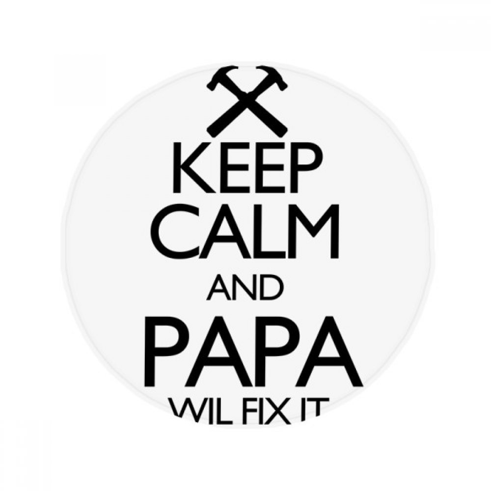 Tapis de sol humoristique Papa Wil Fix It 60x60cm, idée cadeau originale pour le salon