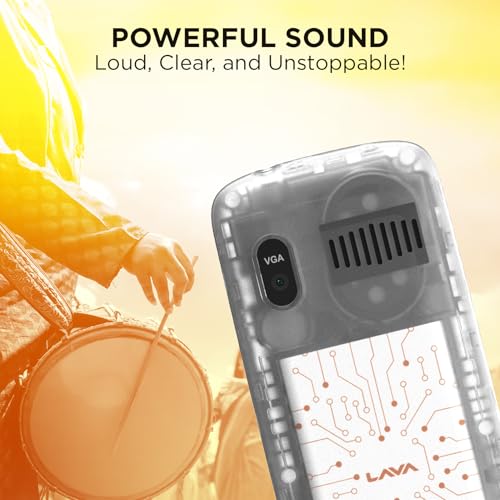 Image of Lava A1 Clear Copper Keypad Mobile Phone with Long Lasting Smart AI Battery | 1.77inch Display | Bluetooth Support | Military Grade Certified | 32 GB Expandable Memory | (Clear)
