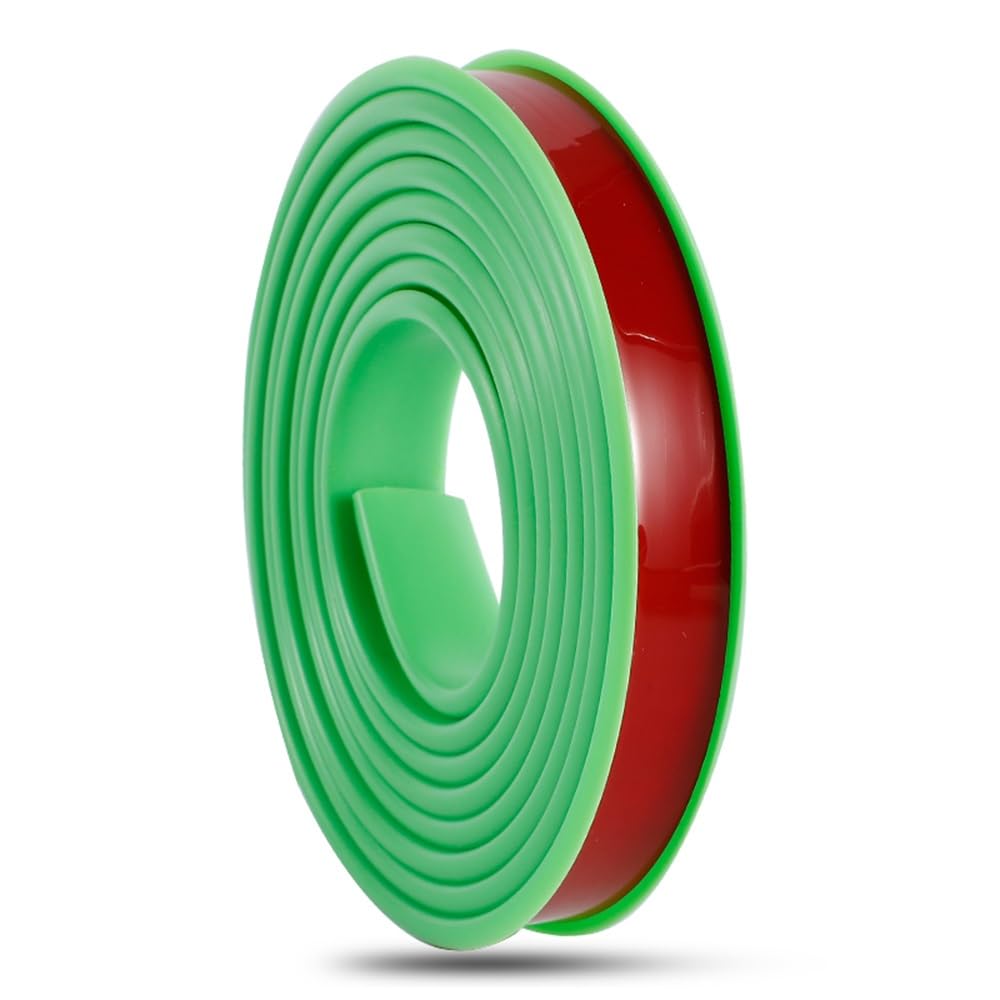Elastyczna taśma ochronna TPE, Samoprzylepna okleiniarka krawędziowa w kształcie litery U 3, stopy 9–40 mm, wielokolorowa(Green,36mm)