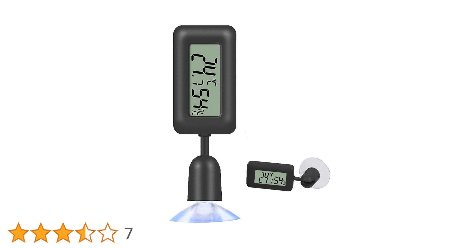 Amazon.co.jp: PAVIKE 温度計湿度計爬虫類 爬虫類用温度計 90度調整