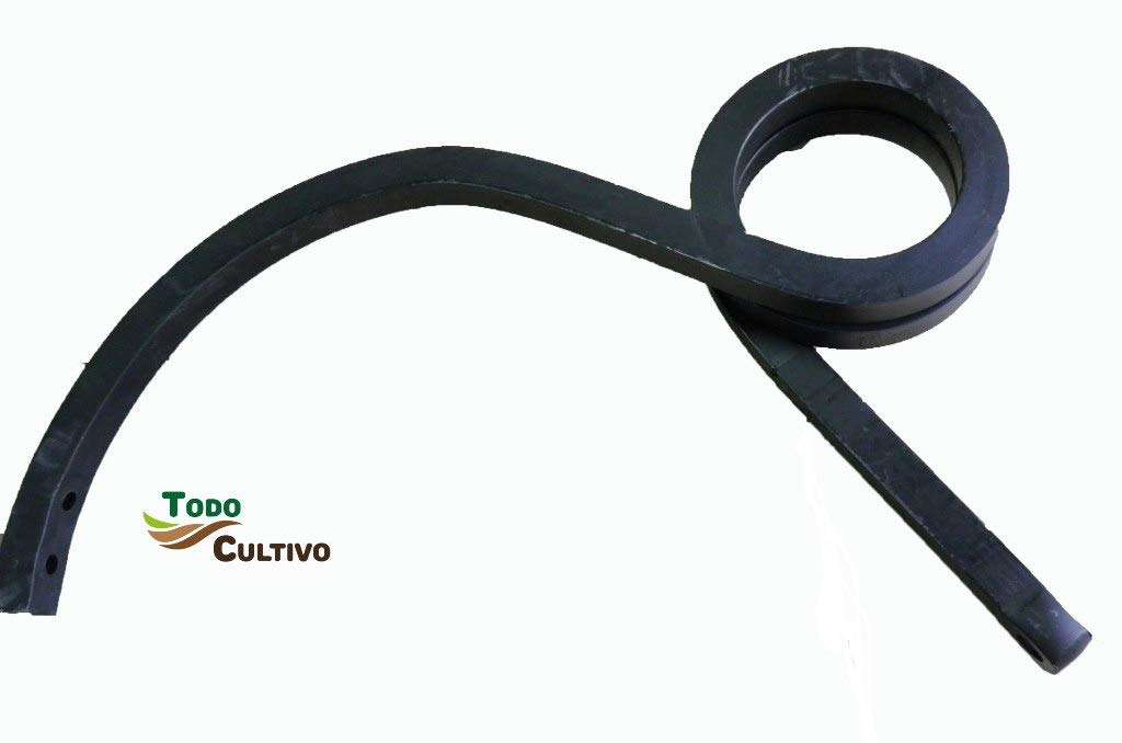 Brazo cultivador 32 mm. Espiral. Arado de maquinaria agrícola. Derecho