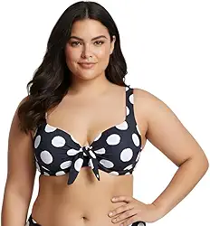 Top Feminino Plus Size Bojo Reforçado Sustentação Alça Ajustável Push Up Biquíni Praia Piscina Verão