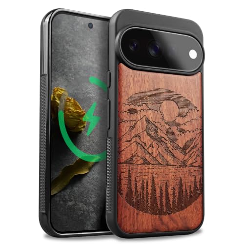 Étui pour Pixel 11 Pro XL au design de montagnes gravées