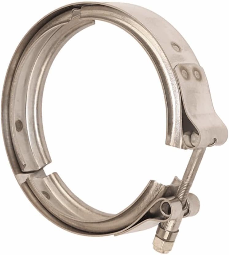 Mytee Products 4 Pack 4.25" Quick Release V-Band Clamp Stainless Steel, Clamp Fittings for Exhaust Pipe VNL, Mack CV, CVN Models Replace 21060426