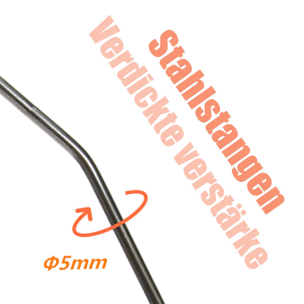 Räucherhaken 10/20 Stück Profi Doppelhaken zum Fisch Rächern 21cm
