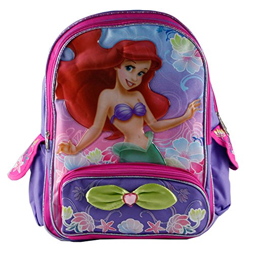 Disney Full Size Purple and Pink Ariel Sirenita Sirena Mochila