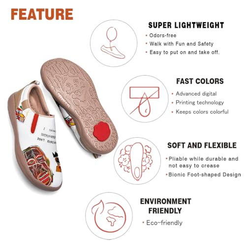 Kid's Casual Slip On Loafers Painted Cozy Travel Shoes Lightweight Fashion Walking Sneaker4