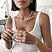 DEARMAY 14K Gold Plated Necklace for Women Dainty Gold Choker Herringbone Necklaces Simple Minimalist Thin Snake Chain Necklace Gold Jewelry Gifts