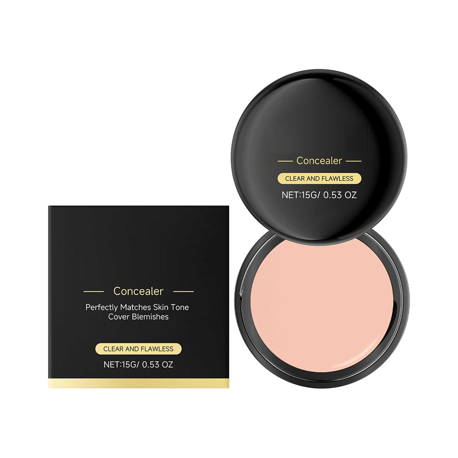 Concealer Full Coverage Makeup Under Eye Brightener Color Correcting Concealer for Dark Circles 01