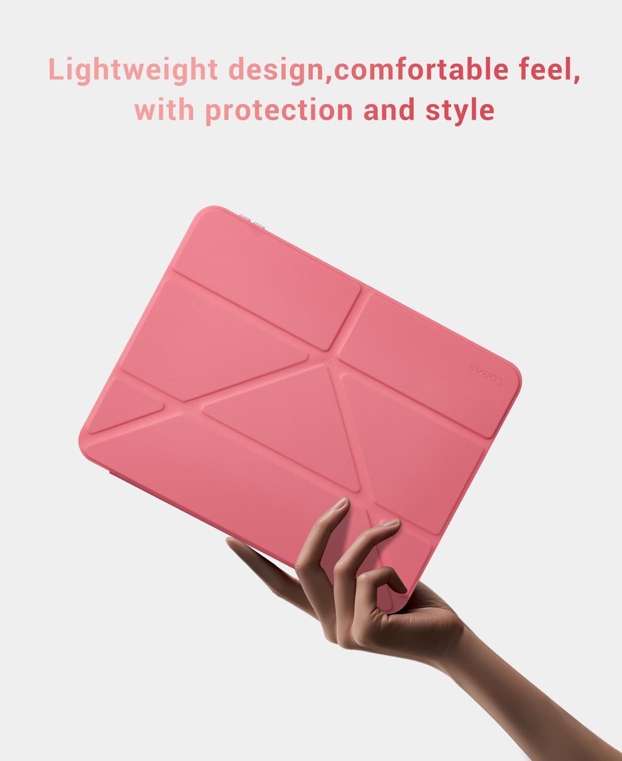 CoBak Case for iPad (A16) 11th Generation 11 Inch 2025, iPad 10th Generation 10.9 Inch 2022 - Protective Cover with Multi-Angle Includes Portrait Stand, Pencil Holder and Auto Wake/Sleep, Pink — view 4