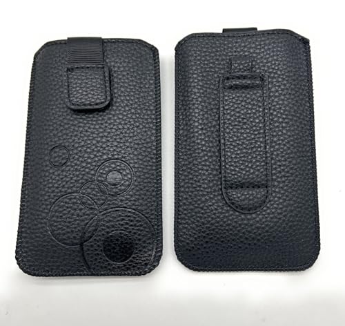 Handy Tasche schwarz geeignet für Emporia Simplicity Glam/Emporia Joy (2025) - Schutz Hülle Gürtel Etui Hülle Gürteltasche