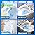 50 Count Disposable Toilet Wand Refills for Clorox, Upgraded Replacement Brush Heads Compatible With Most Toilet Wand Refill System - 5X Cleaning Power Toilets Bowl Cleaner with Exclusive Formula