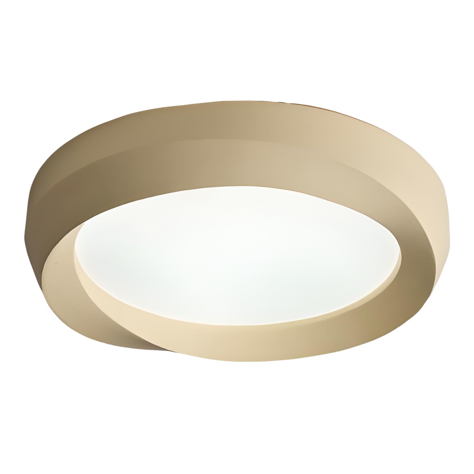 YNVIOZM Mid-Century Flush Mount LED Ceiling Light Vintage Minimalism Round Low-Profile Ceiling Lamp 3-in-1 Color Temperature Modern Lighting Fixtures for Bedroom Living Room Laundry Room Hallway