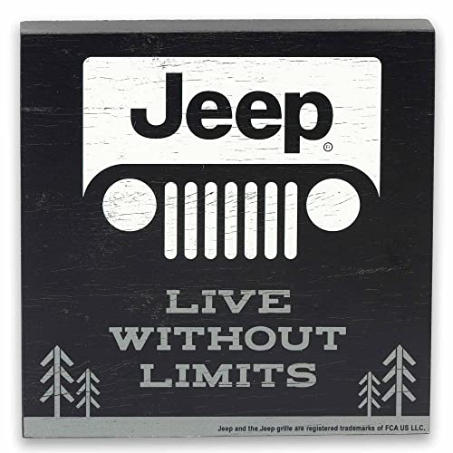 Panneau de boîte Jeep haut de gamme en bois massif Live Without Limits