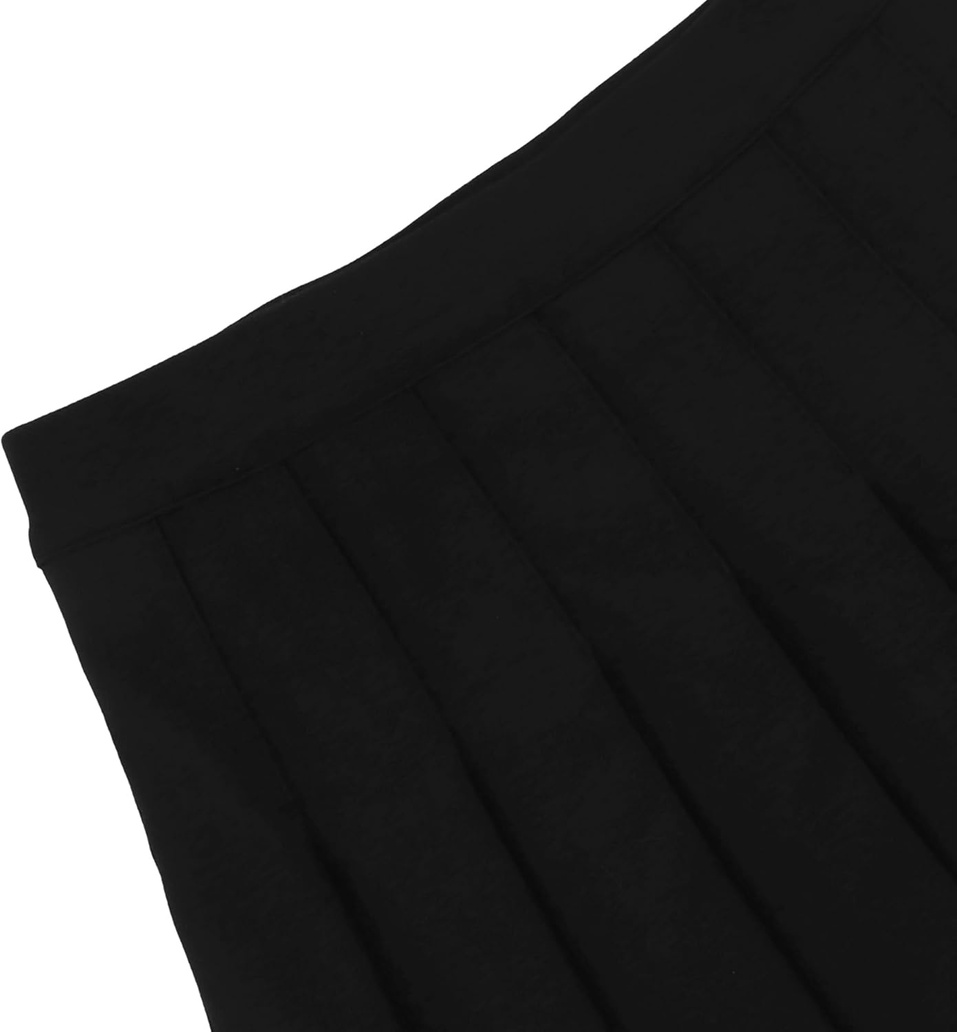 AULKEEP Womens Goth Black Skirt Pleated Skirts with Chain High Waist Mini Skorts for Any Season - Image 4